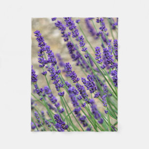 Lavender flowers  fleece blanket
