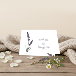 Lavender flowers for Mother’s Day Holiday Card
