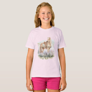 Lavender Flowers Horse Dreams T-Shirt