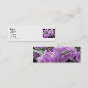 Lavender Flowers Mini Business Card