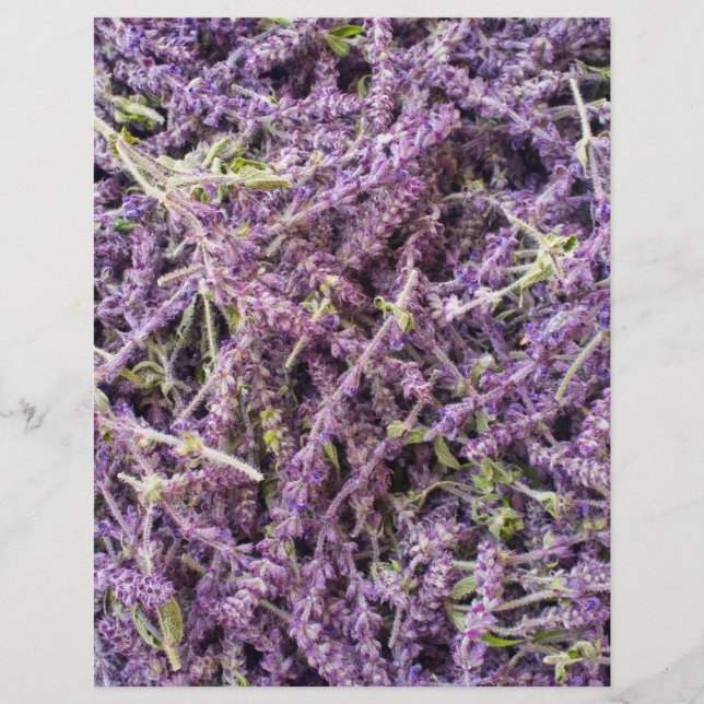 Lavender flowers pattern flyer (Front)
