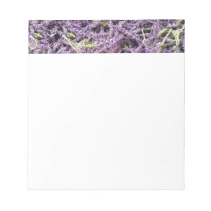 Lavender flowers pattern notepad
