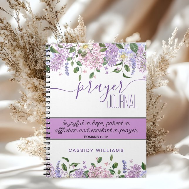 Lavender flowers prayer  journal notebook (Creator Uploaded)