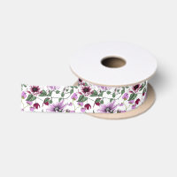 Lavender flowers seamless pattern