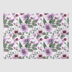 Lavender flowers seamless pattern tissue paper