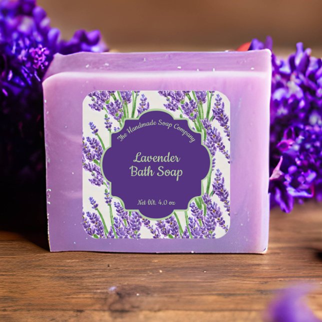 Lavender Flowers Soap and Cosmetics Label - 3 (Creator Uploaded)