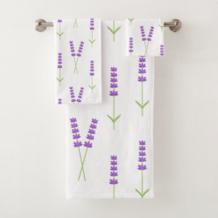Lavender flowers Towels set