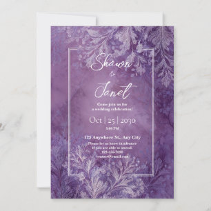 Lavender Forest Botanical Wedding  Invitation
