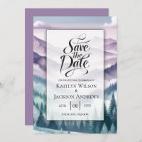 Lavender Frost in the Alpine Mist Wedding