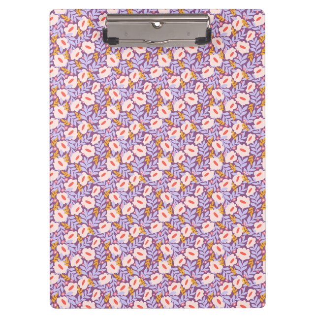 Lavender Garden Clipboard | Floral Office Accessor (Front)