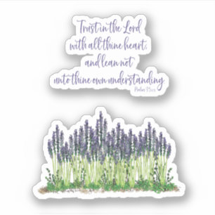 Lavender Garden Design. Encouraging verse.