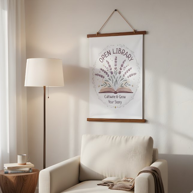 Lavender Garden Flowers Tapestry (Lavender Garden Flowers Tapestry)