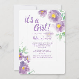 Lavender Garden Invitation