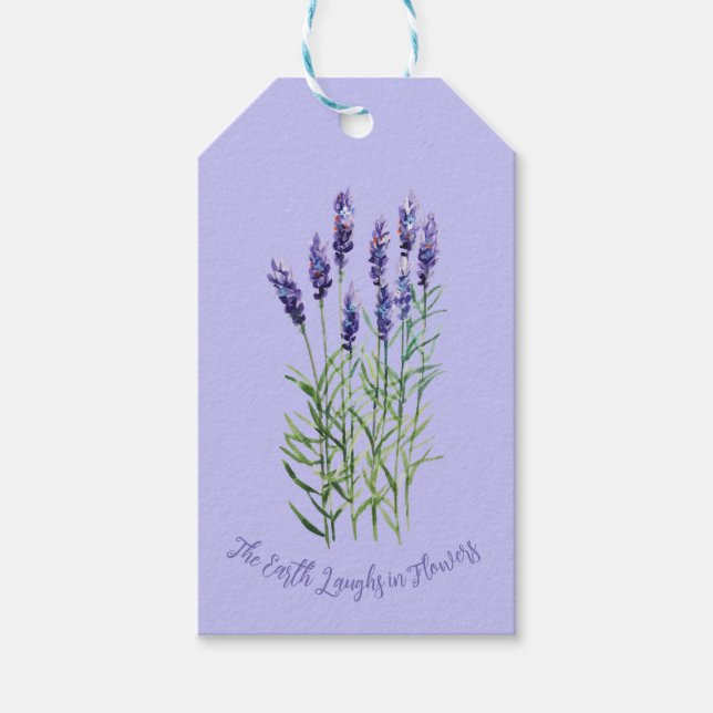 Lavender, gardening  gift tags (Front)