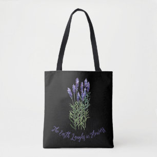 Lavender, gardening tote bag