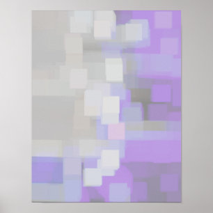 "Lavender" Geometric Art Poster
