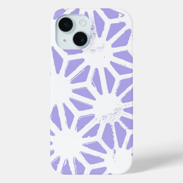 Lavender geometric pattern Case-Mate iPhone case (Back)