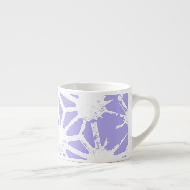 Lavender geometric pattern espresso cup (Right)