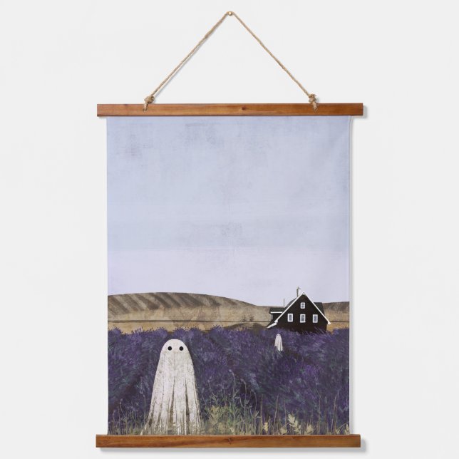Lavender Ghost Hanging Tapestry (Front)