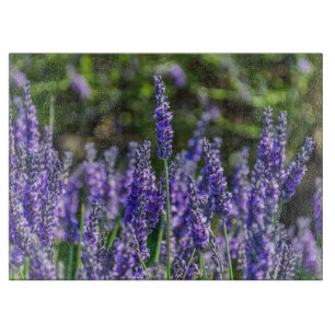 Lavender glass cutting board