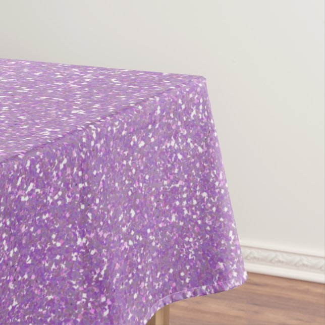 Lavender Glitter Tablecloth (In Situ)