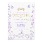 Lavender Gold Butterfly QR Quinceañera Quince Años