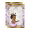Lavender Gold White Princess Baby Shower Ethnic