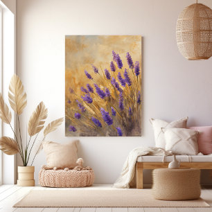 Lavender Golden Field Canvas Print