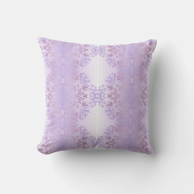 Lavender Grace Damask Cushion (Front)