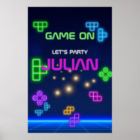 Lavender, green blue, & purple gamer 24” x 36” pos