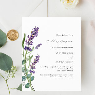 Lavender greenery purple budget wedding reception