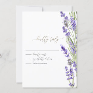 Lavender Greenery RSVP   Invitation