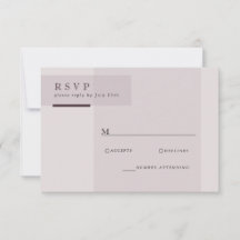 Lavender Grey Neutral Minimalist Wedding