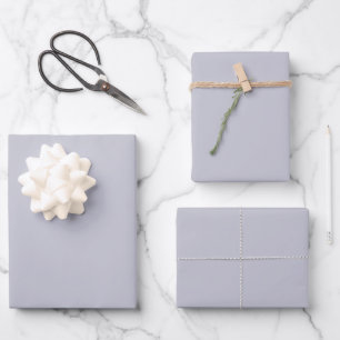 Lavender Grey Solid Colour Wrapping Paper Sheet