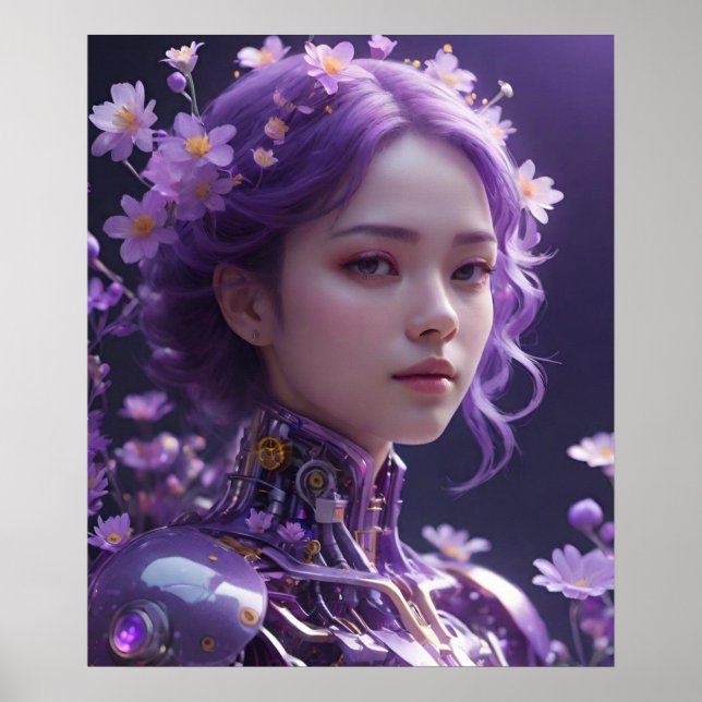 Lavender Hair Poster (Front)