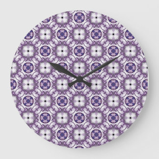 Lavender Halo Large Clock