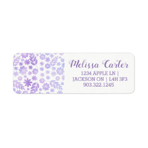 Lavender Hand Drawn Floral Pattern