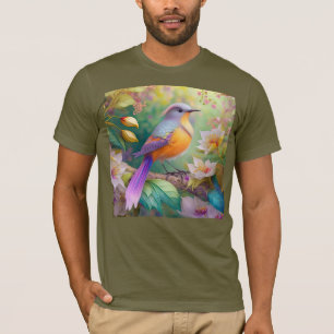 Lavender Headed Orange Breasted Fantasy Bird T-Shirt