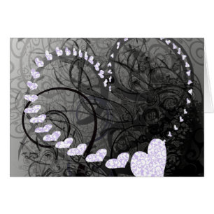 Lavender Heart Swirls