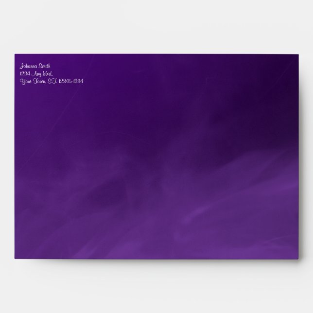 Lavender Hearts Gothic Envelope (Front)