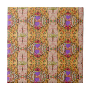 Lavender Hearts Tile