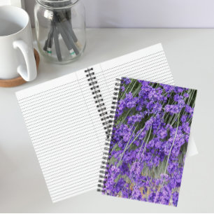 Lavender Herb Blooms Floral Notebook