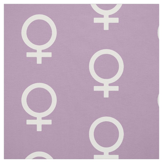 Lavender Herb Female Symbol Fabric (Swatch)