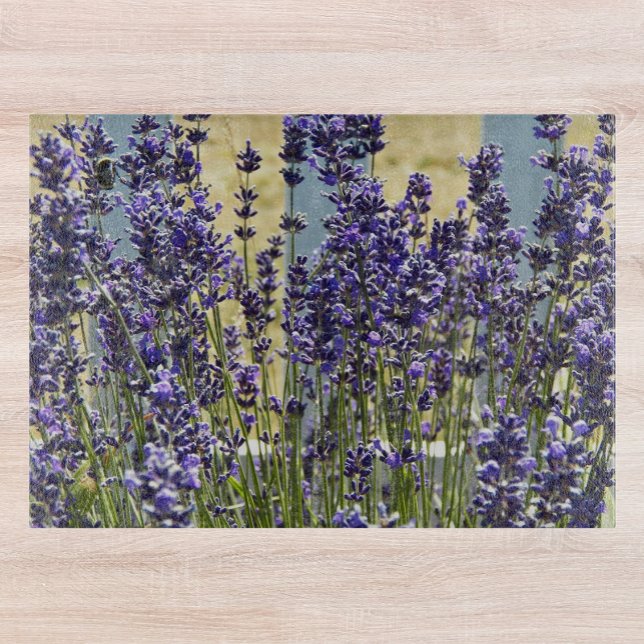 Lavender Herb Garden Floral Cutting Board (In Situ)