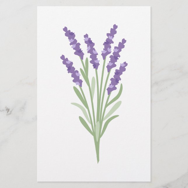 Lavender Herb Stationery (Front)