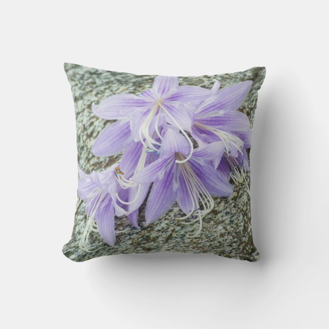 lavender hosta flowers in full bloom  cushion (Front)