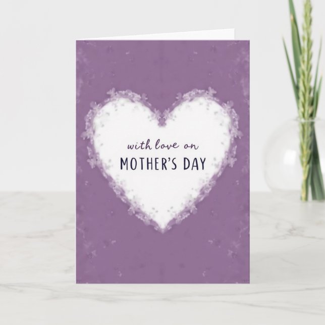 Lavender Hues Mothers Day Card (Front)