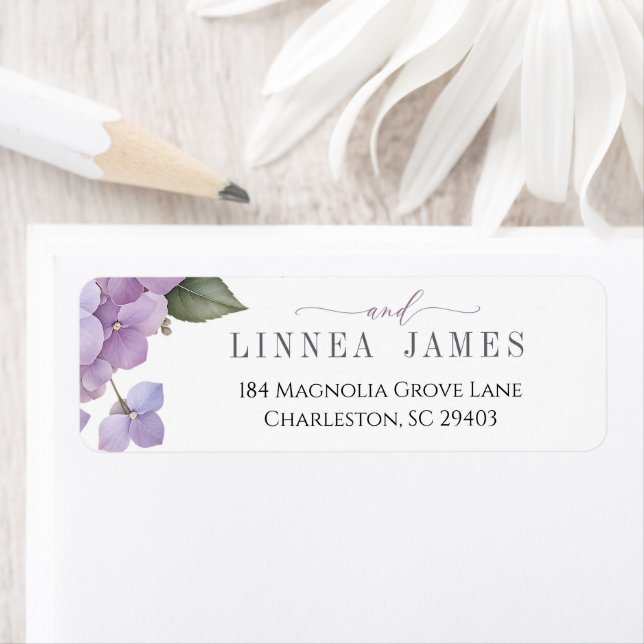 Lavender Hydrangea Blush Rose Elegant Wedding (Insitu)