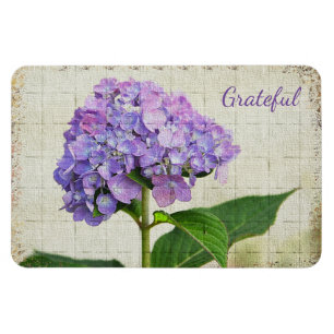 Lavender Hydrangea Gratitude Magnet