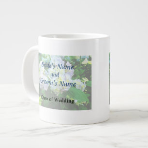 Lavender Hydrangea in the Garden Large Coffee Mug